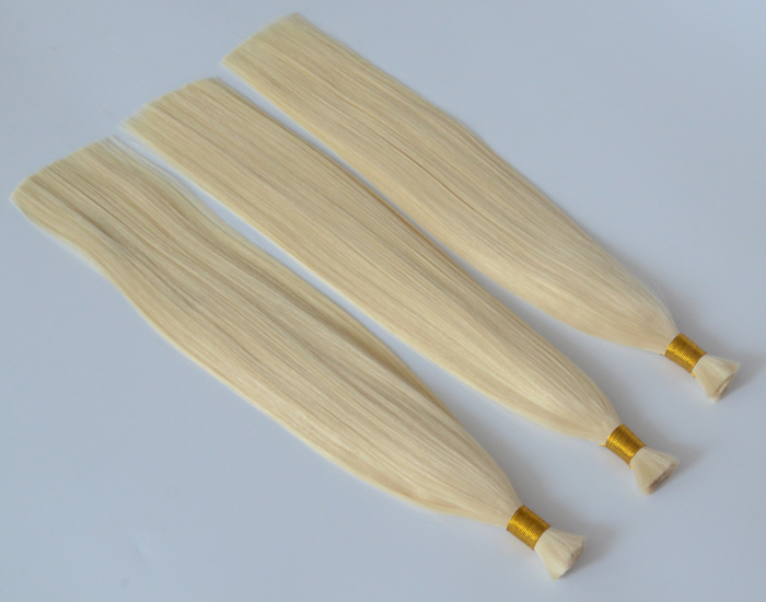 Human hair bulk Silk straight Brazilian remy hair extensions for women hair products material HW0105 